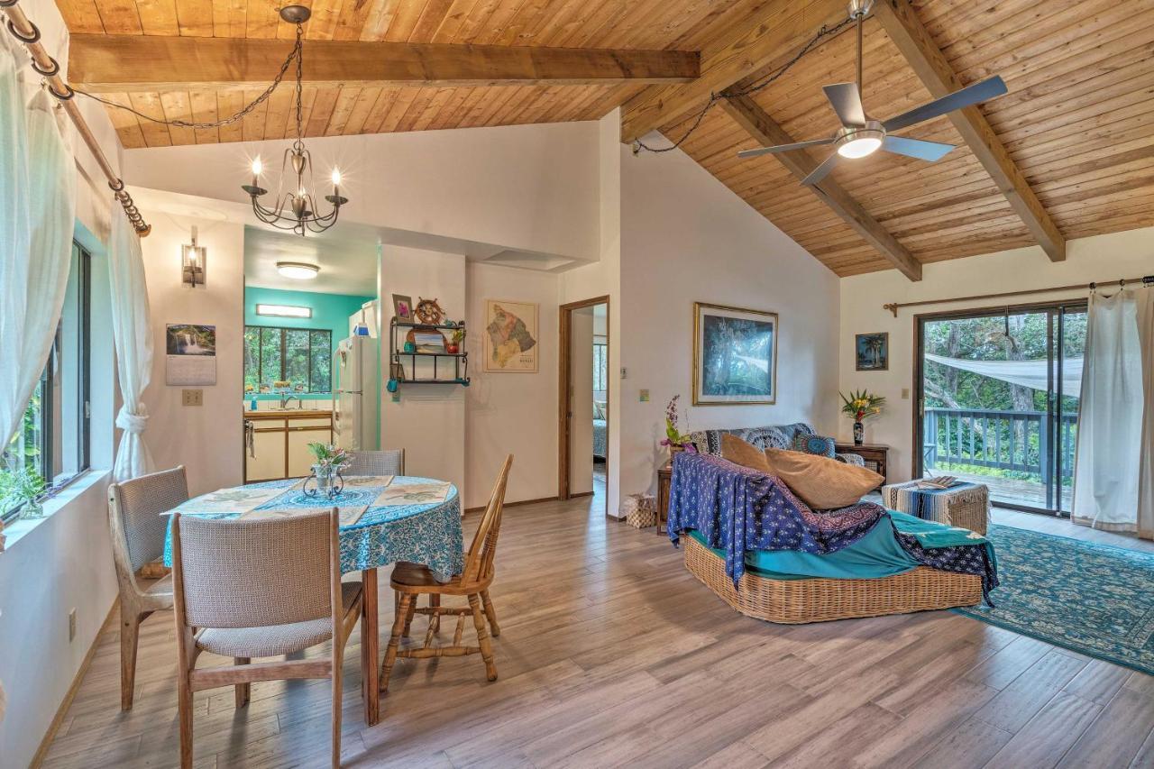 Peaceful Abode With Deck, 13 Mi To Black Sand Beach! Naalehu Buitenkant foto